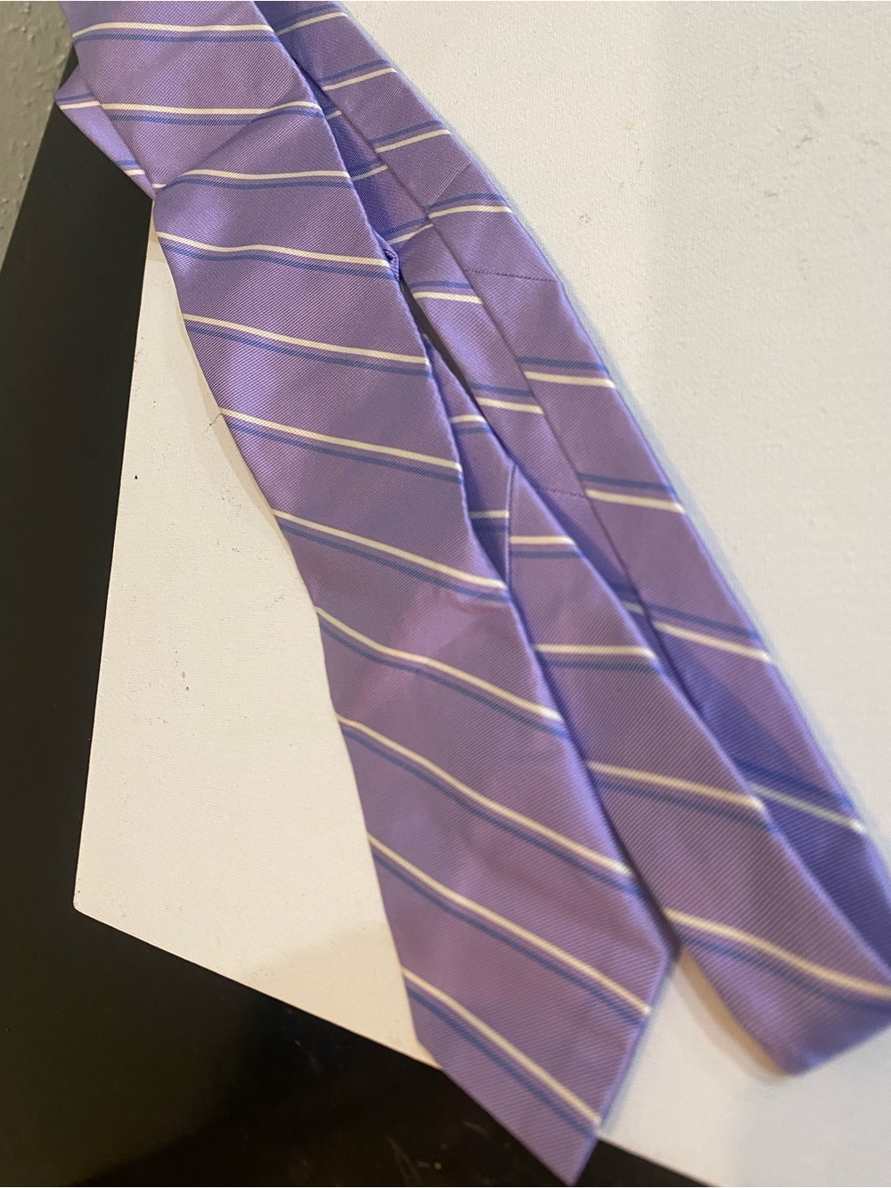 Brooks Brothers Lavender Striped Tie